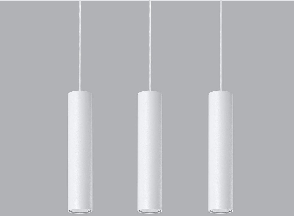 Suspension en acier blanc Lagos 3 - Sollux - The Cool Republic