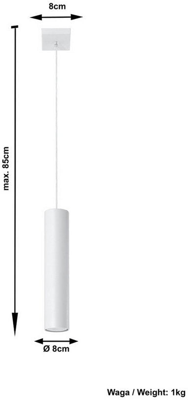 Suspension en acier blanc Lagos - Sollux - The Cool Republic