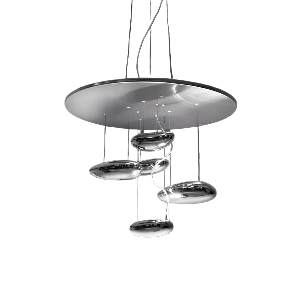 Suspension en acier chromé 70x56cm Mercury mini - Artemide - The Cool Republic