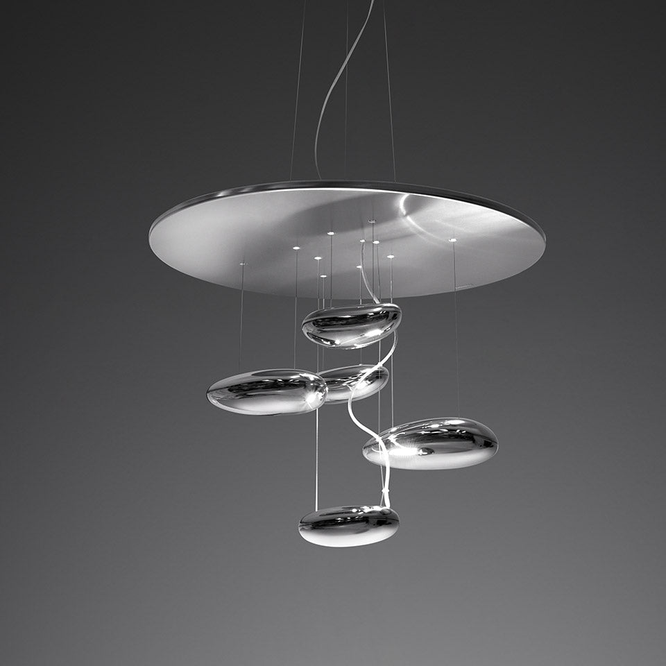 Suspension en acier chromé 70x56cm Mercury mini - Artemide - The Cool Republic