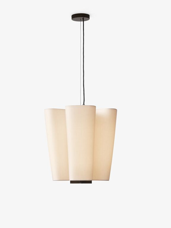 Suspension en acier et toile naturel beige 47,2cm Bella SC114 - &tradition - The Cool Republic