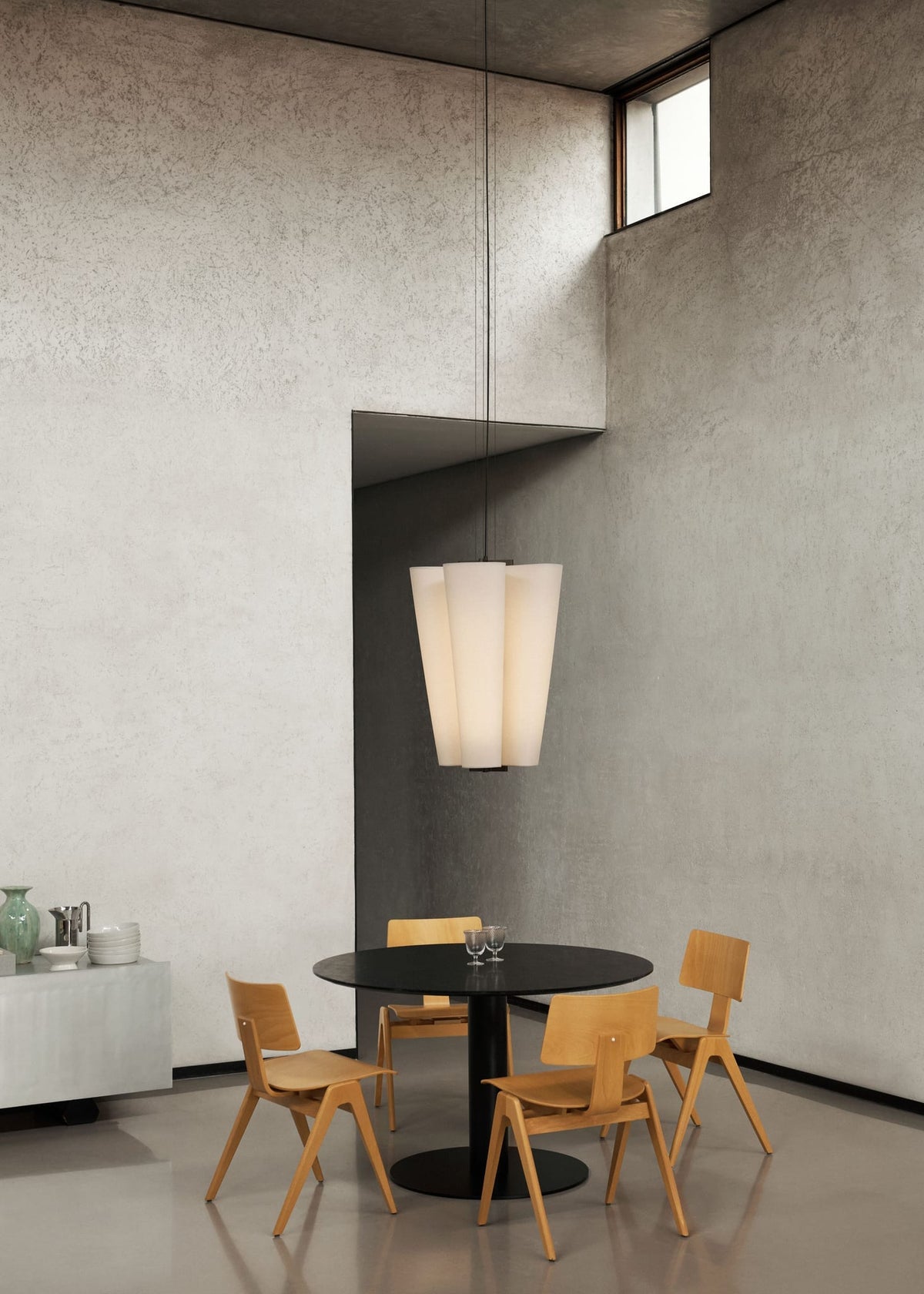 Suspension en acier et toile naturel beige 54cm Bella SC115 - &tradition — vue 3