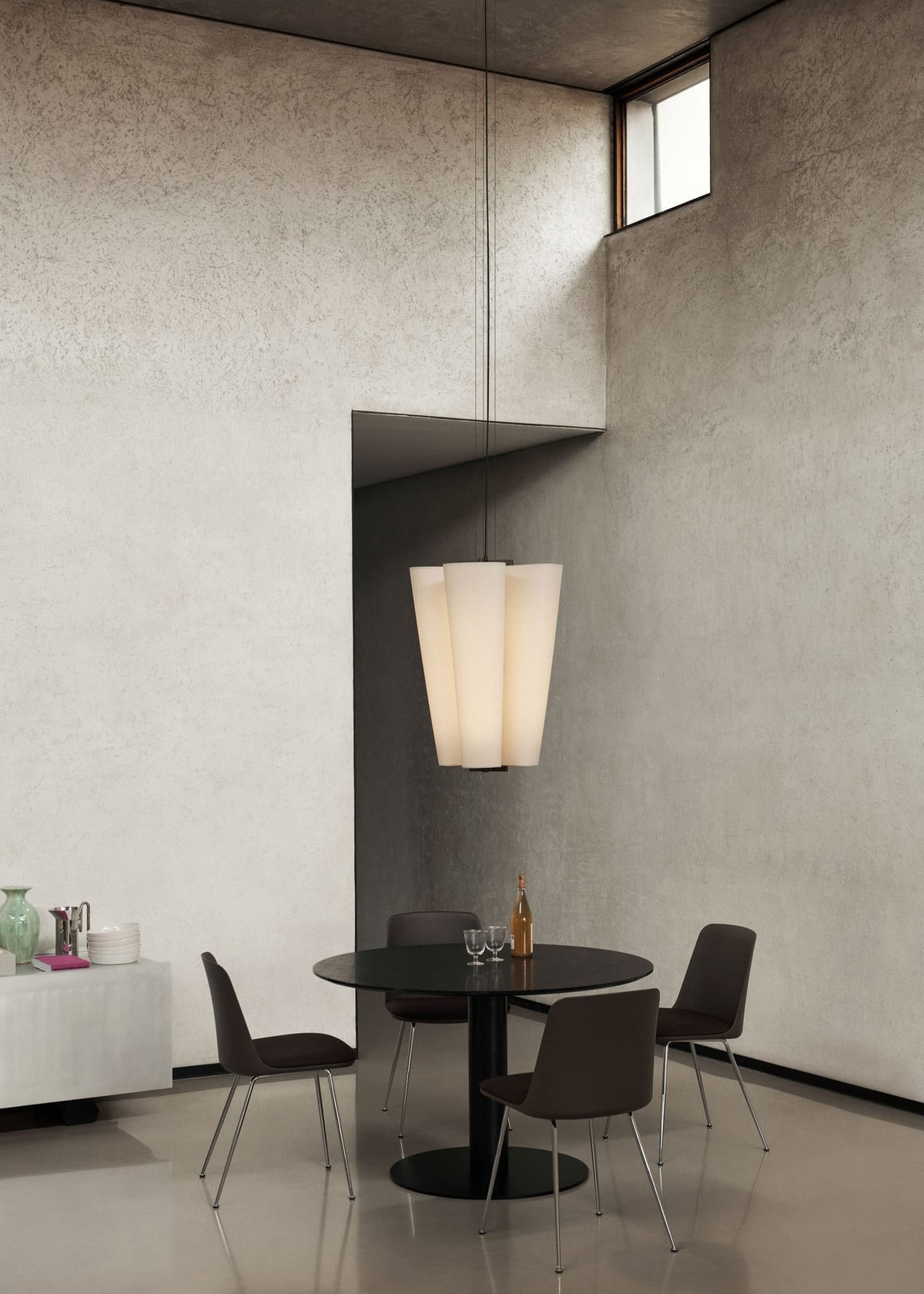 Suspension en acier et toile naturel beige 54cm Bella SC115 - &tradition — vue 4