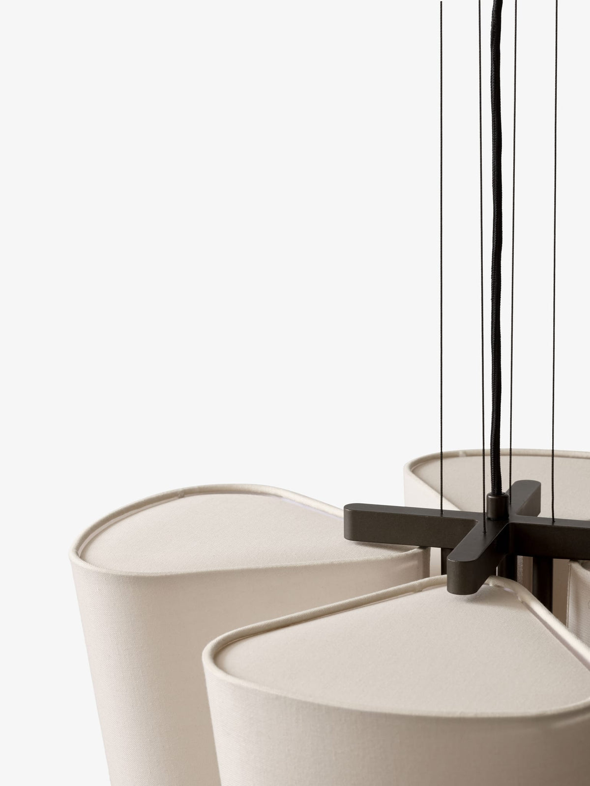 Suspension en acier et toile naturel beige 54cm Bella SC115 - &tradition — vue 7