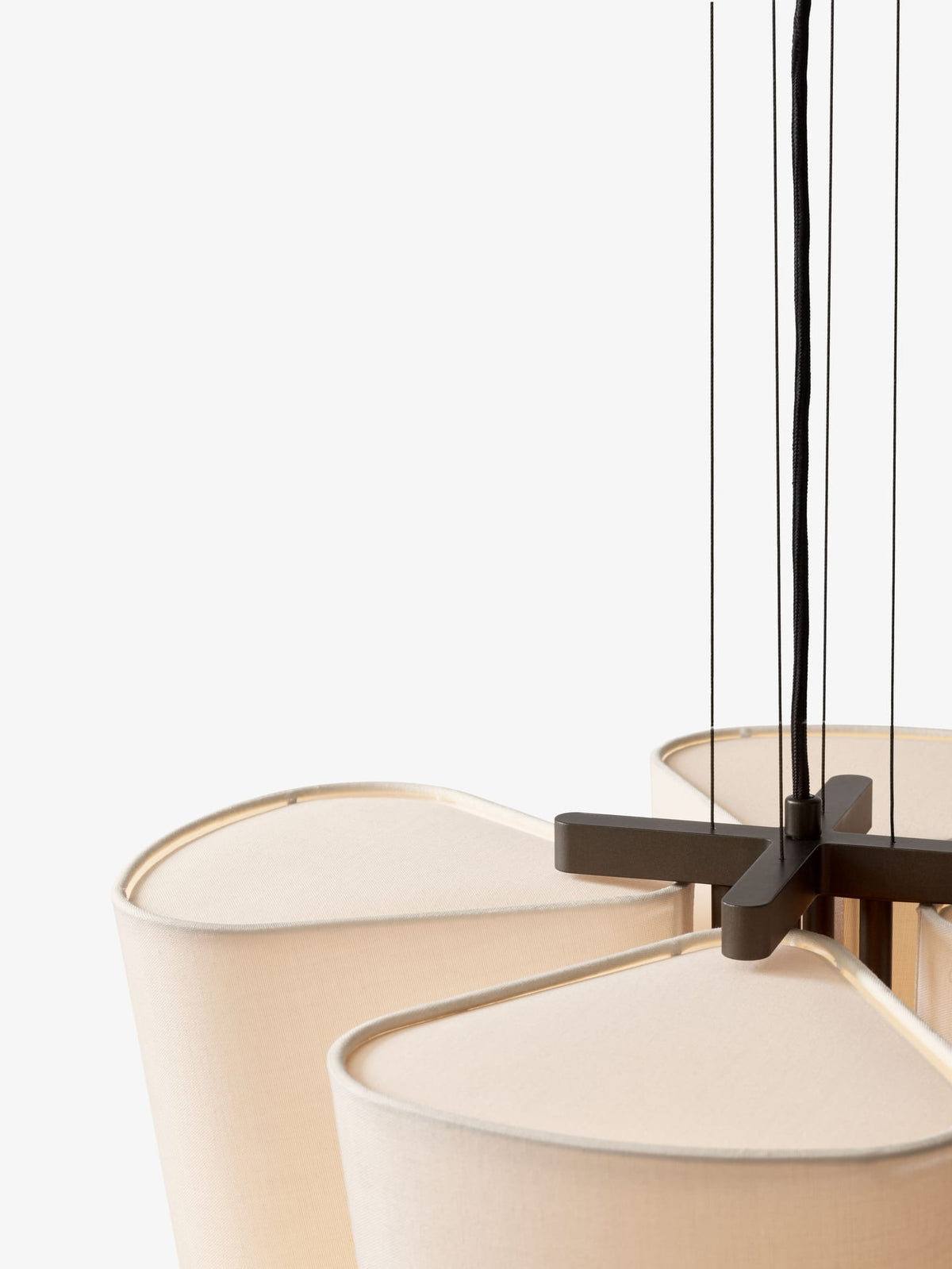 Suspension en acier et toile naturel beige 54cm Bella SC115 - &tradition — vue 8