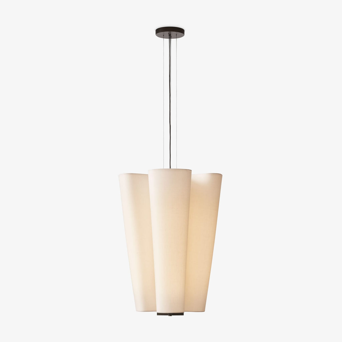 Suspension en acier et toile naturel beige 54cm Bella SC115 - &tradition