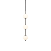 Suspension en acier et trois verres soufflés opalin 12x77cm Audrey - Umage - The Cool Republic