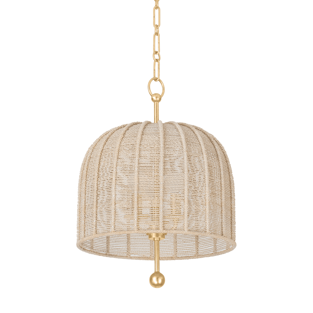 Suspension en acier feuille d'or ancienne 39x51cm Lonnie - Troy Lighting - The Cool Republic