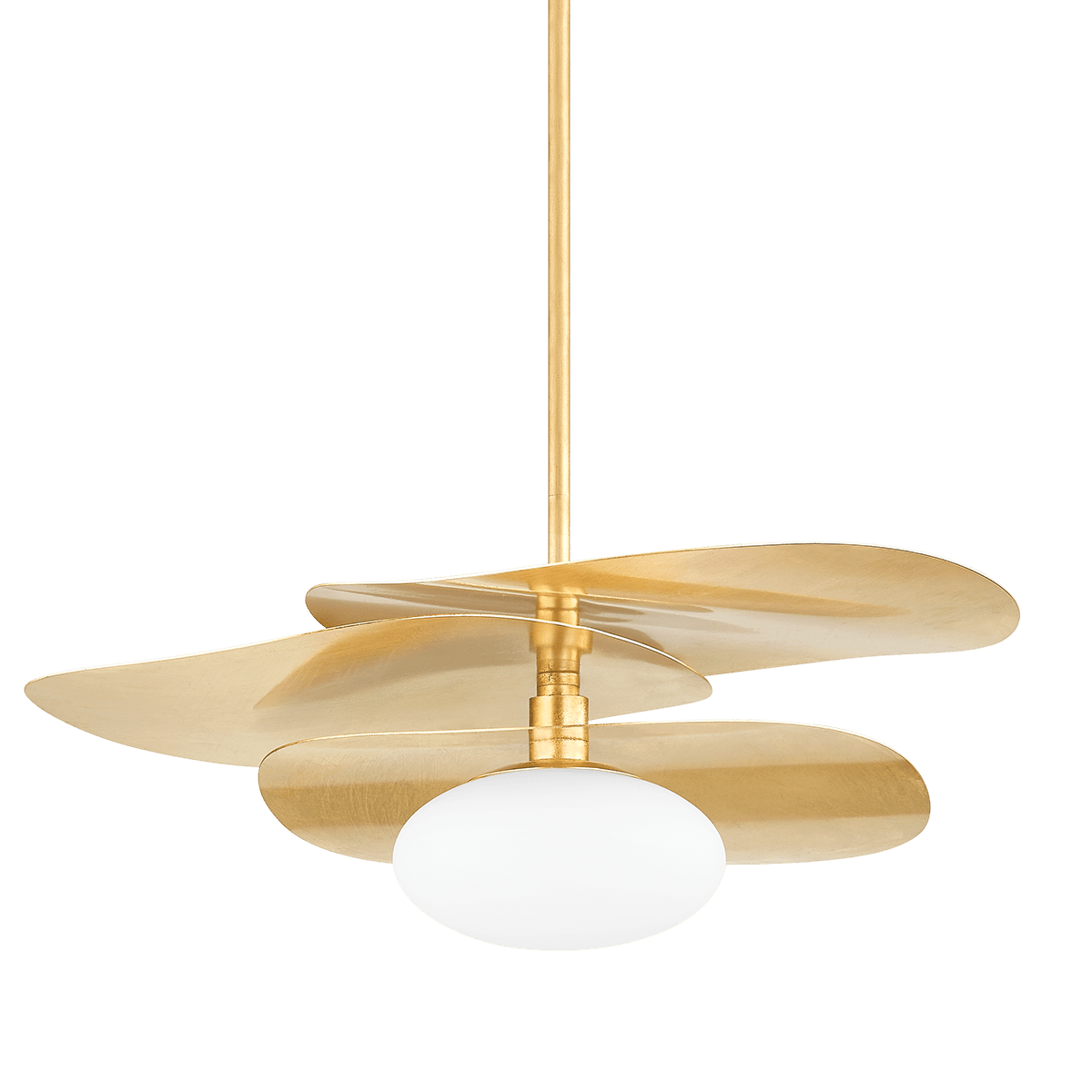 Suspension en acier feuille d'or ancienne 76x24cm Allida - Mitzi - The Cool Republic