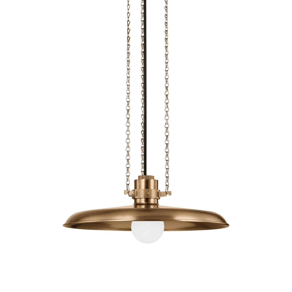 Suspension in steel and patinated brass 41x17cm Rainhill - Troy Lighting