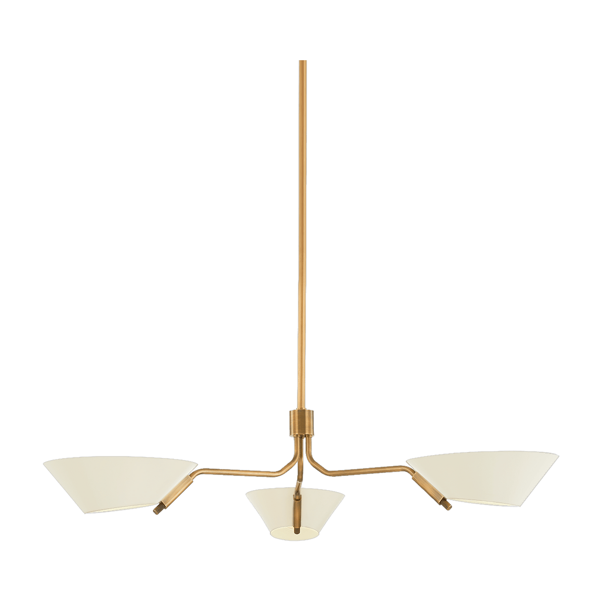Suspension en acier laiton patiné et sable 109x22cm Sacramento - Troy Lighting - The Cool Republic