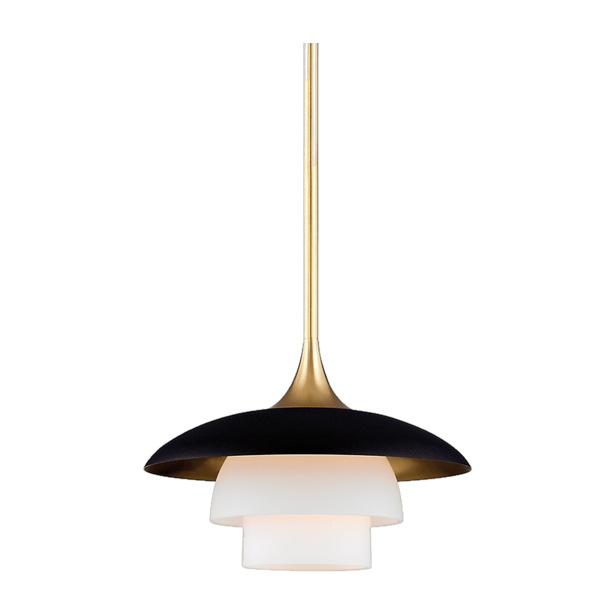 Suspension en acier laiton vieilli 20x14cm Barron - Hudson Valley Lighting - The Cool Republic