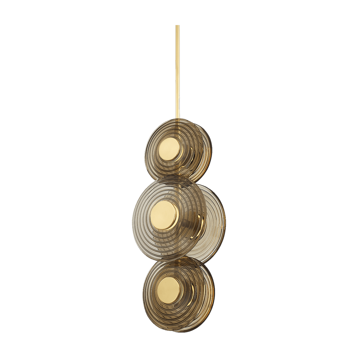 Suspension en acier laiton vieilli 30x20x74cm Griston - Hudson Valley Lighting - The Cool Republic