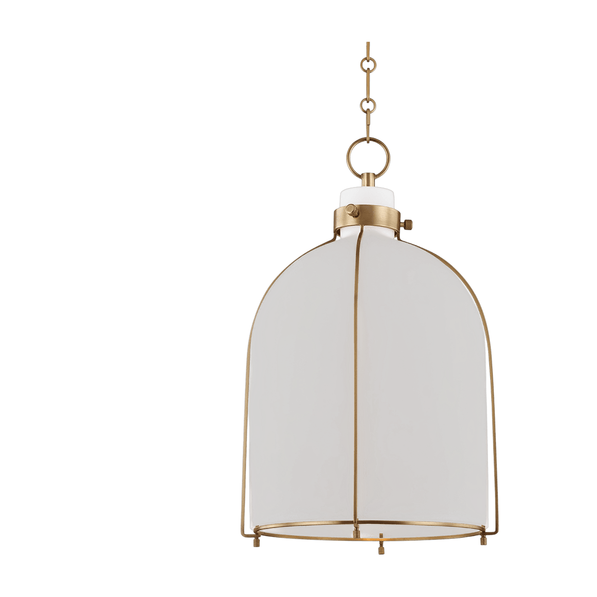 Suspension en acier laiton vieilli 36x51cm Eldridge - Hudson Valley Lighting - The Cool Republic