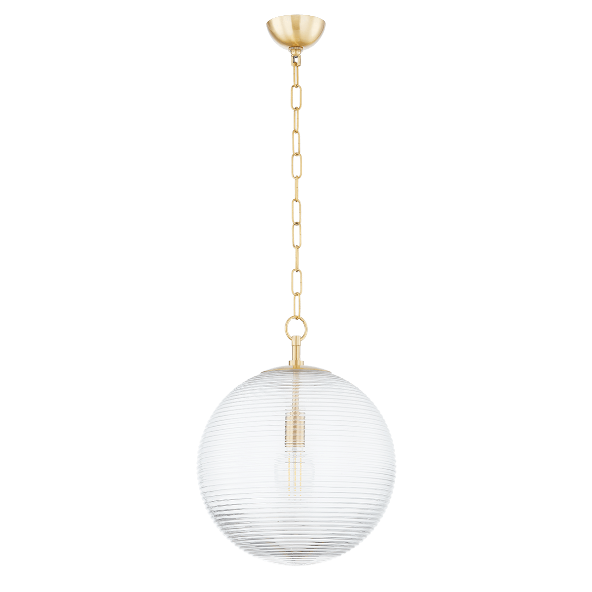 Aged brass steel suspension 38x48cm Sara - Mitzi