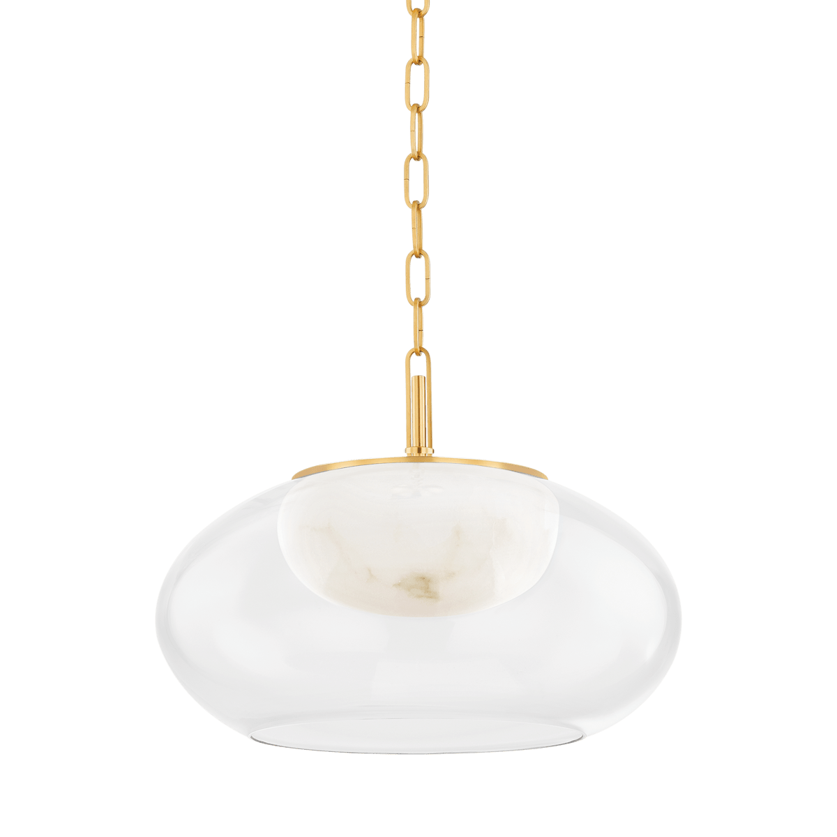 Suspension en acier laiton vieilli 43x32cm Moore - Hudson Valley Lighting - The Cool Republic