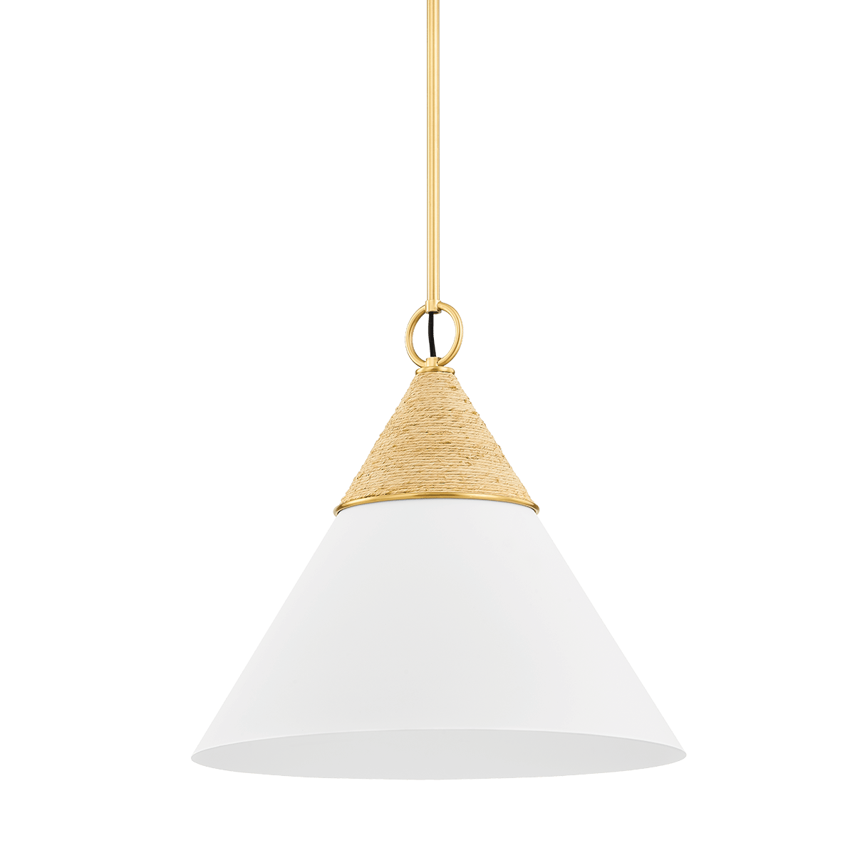 Suspension in steel and aged brass 46x37cm Mica - Mitzi