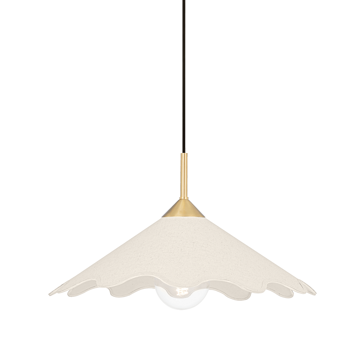 Suspension en acier laiton vieilli 57x32cm Sodsai - Mitzi - The Cool Republic