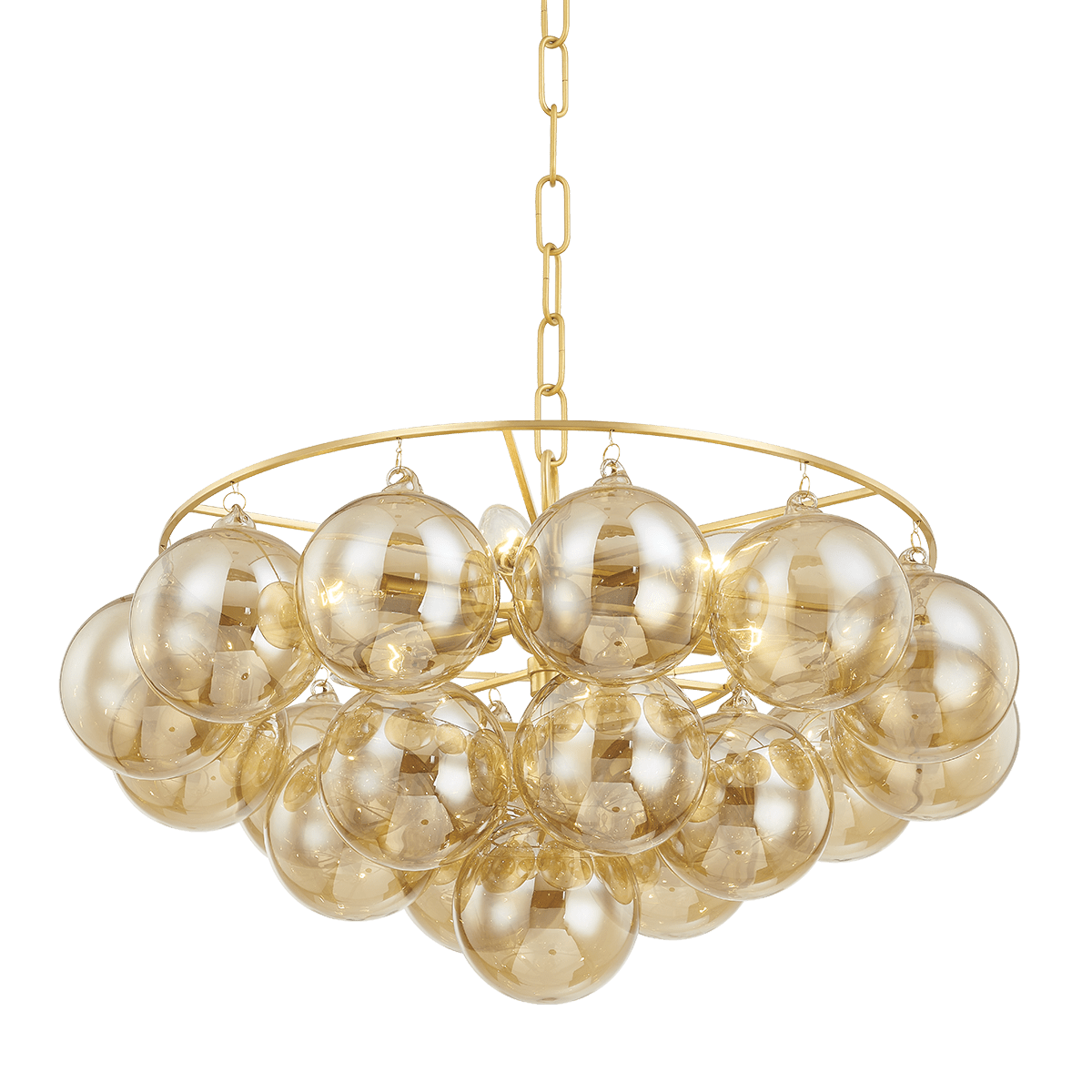 Pendant Light in Steel with Aged Brass 57x33cm Mimi - Mitzi