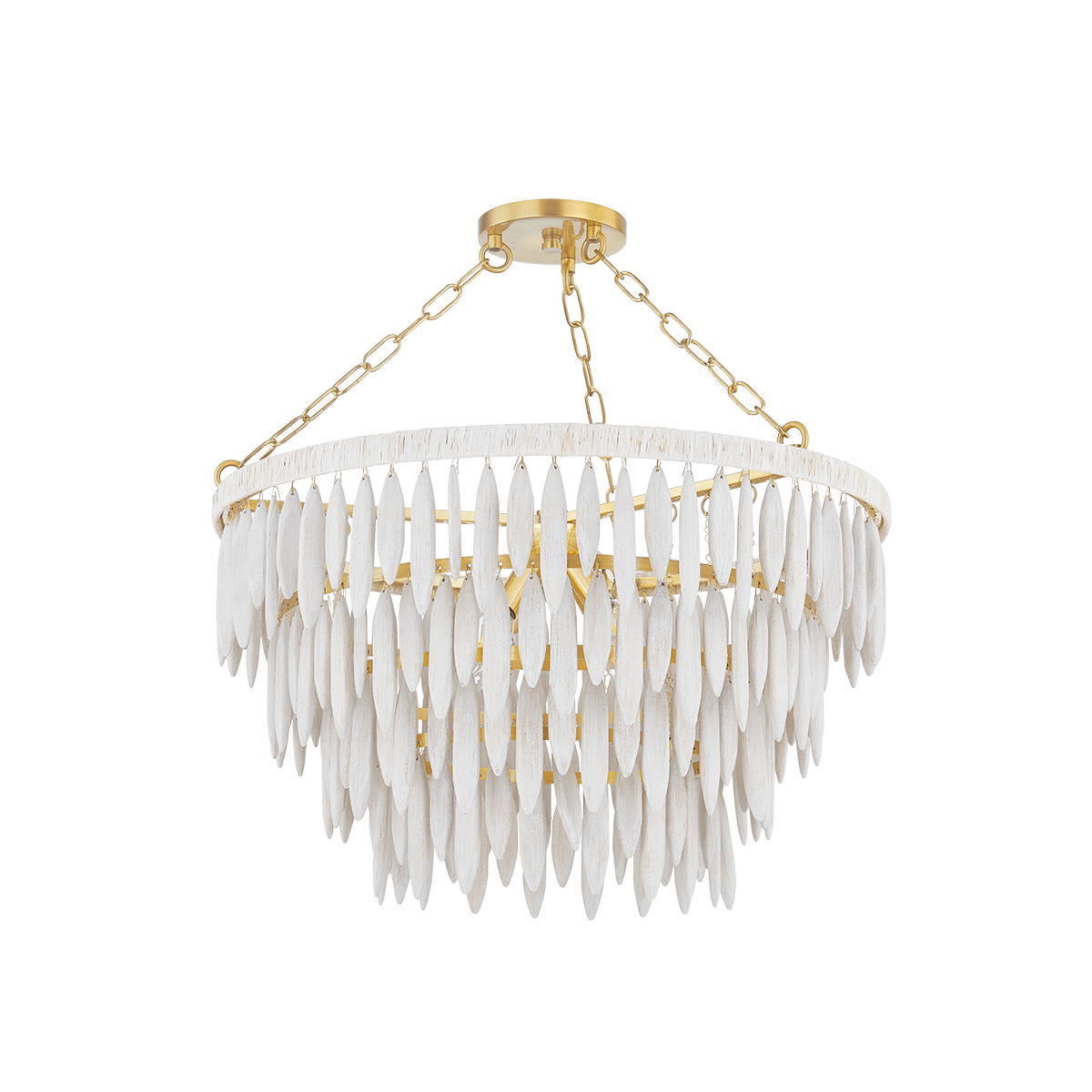Pendant lamp in steel with aged brass 61x39cm Tiffany - Mitzi