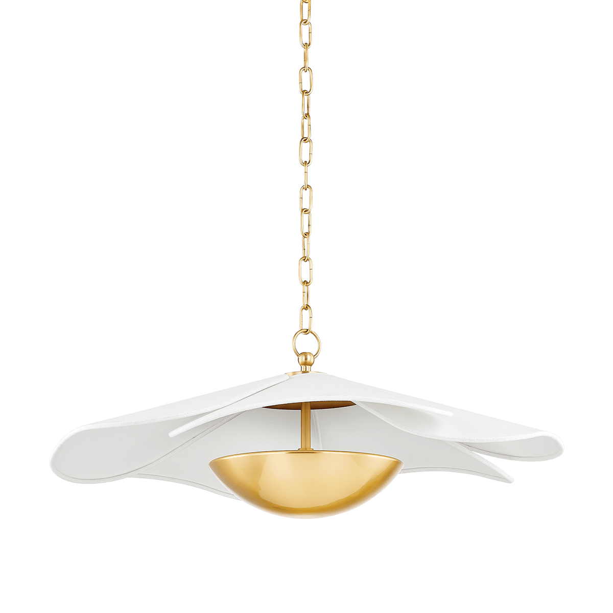Suspension en acier laiton vieilli 63x25cm Madeline - Mitzi - The Cool Republic