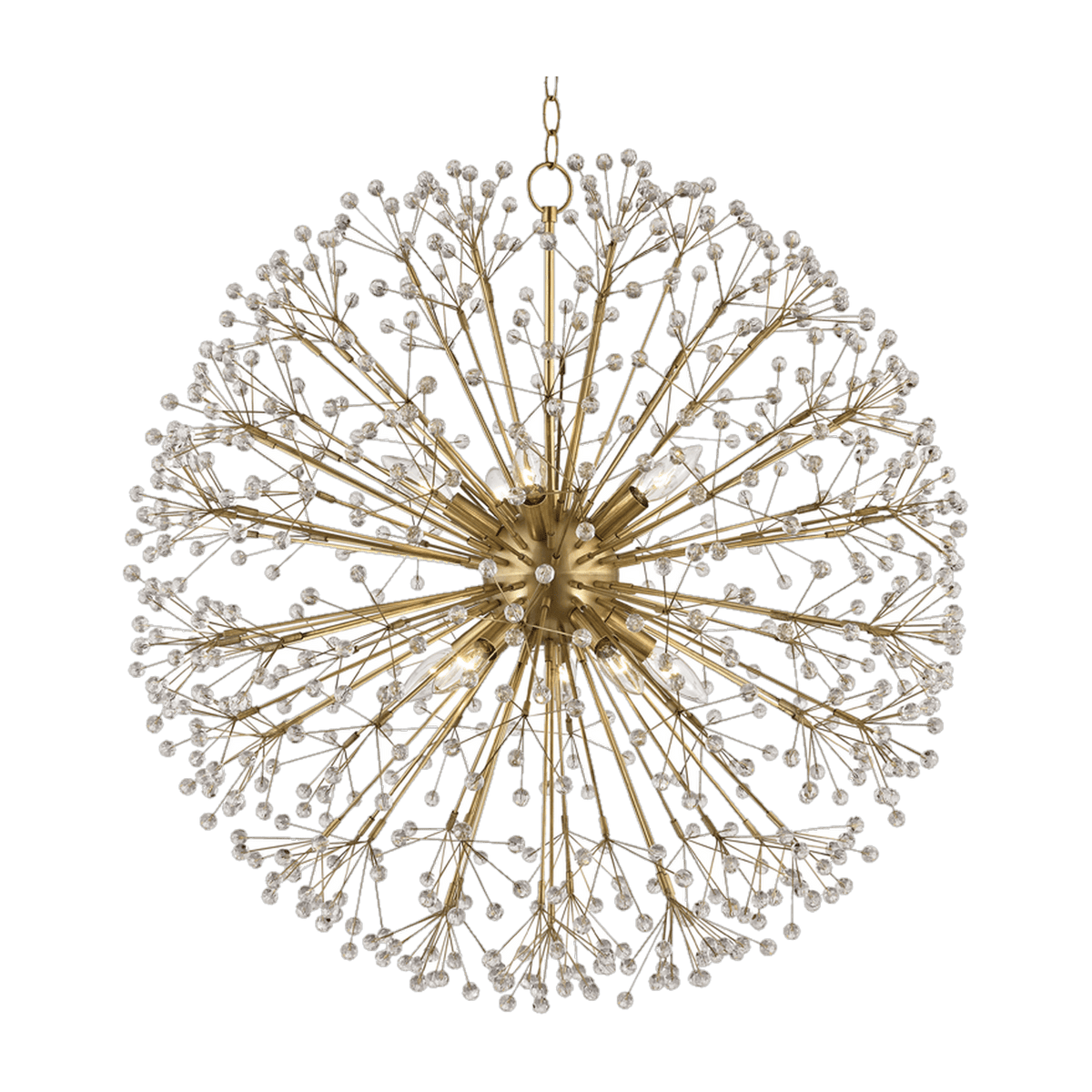 Suspension en acier laiton vieilli 74cm Dunkirk - Hudson Valley Lighting - The Cool Republic