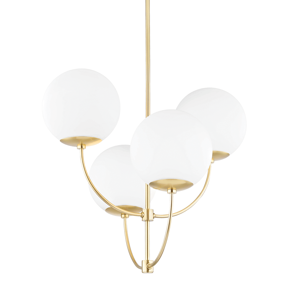 Pendant light in steel with aged brass 76x70cm Carrie - Mitzi