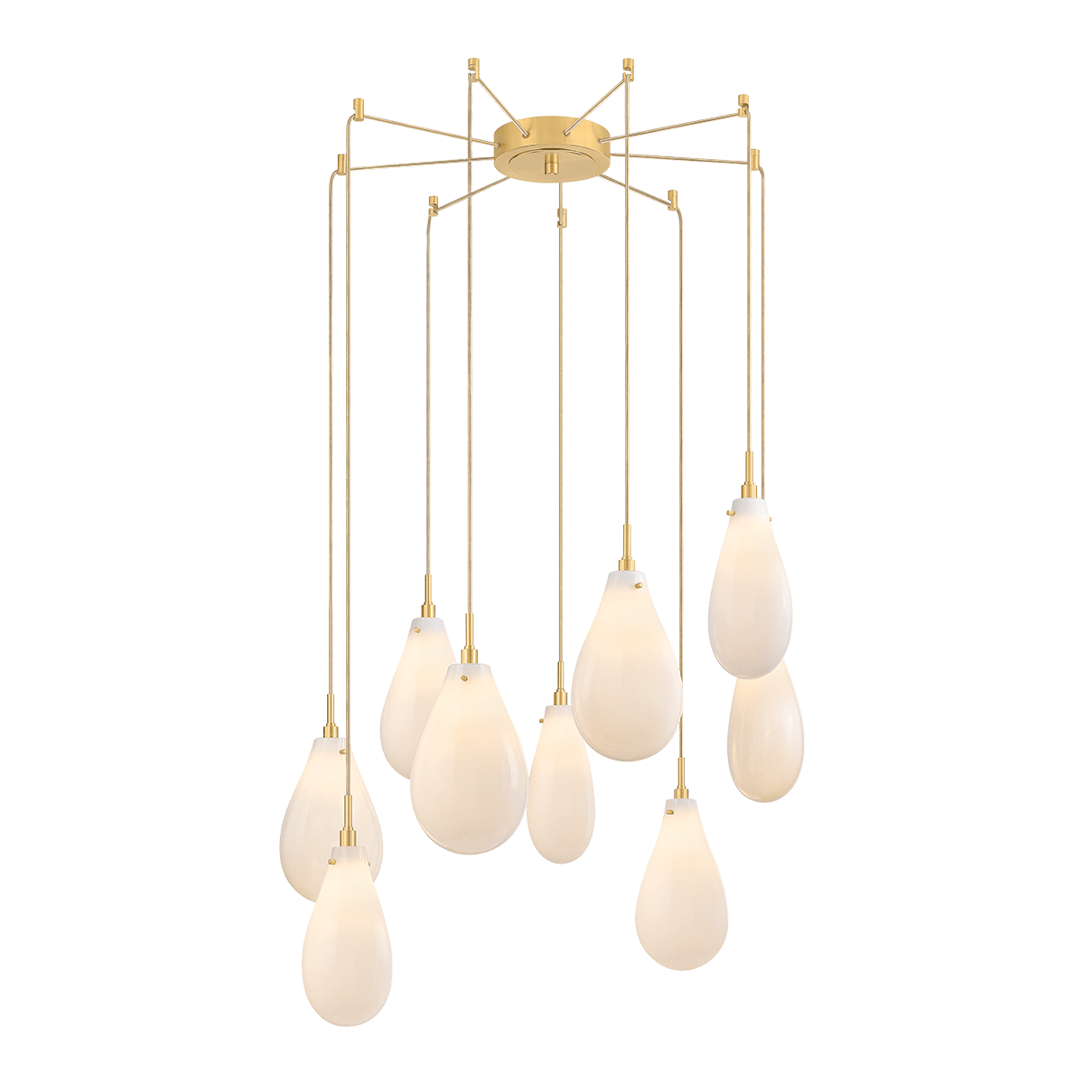 Suspension en acier laiton vieilli 76x97cm Ironwood - Hudson Valley Lighting - The Cool Republic