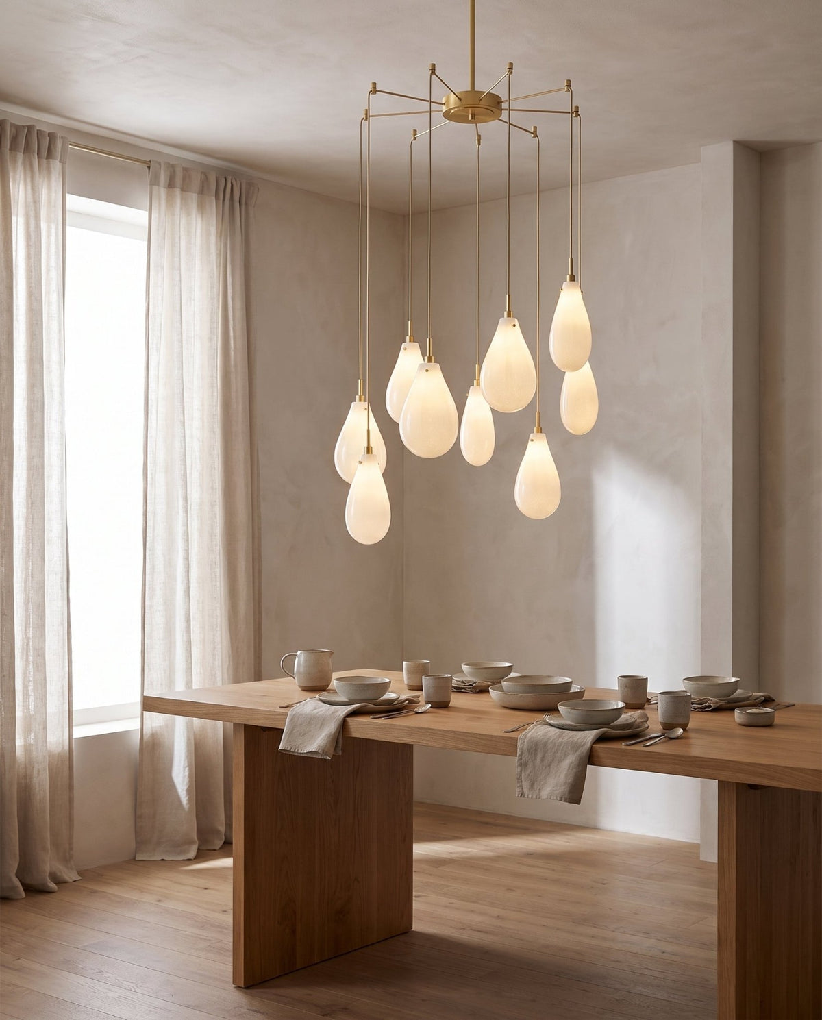 Suspension en acier laiton vieilli 76x97cm Ironwood - Hudson Valley Lighting - The Cool Republic