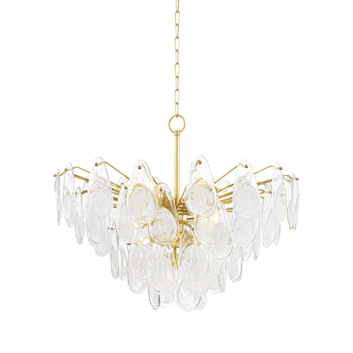 Suspension en acier laiton vieilli 91x73cm Darcia - Hudson Valley Lighting - The Cool Republic