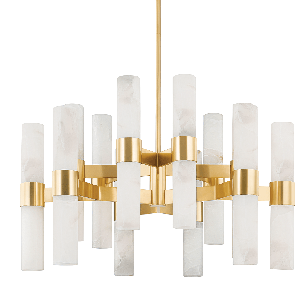 Suspension en acier laiton vieilli 96x63cm Stowe - Hudson Valley Lighting - The Cool Republic