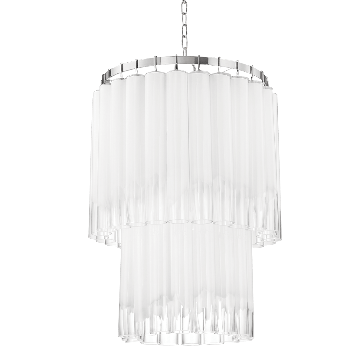 Suspension en acier nickel poli 60x91cm Tyrell - Hudson Valley Lighting - The Cool Republic