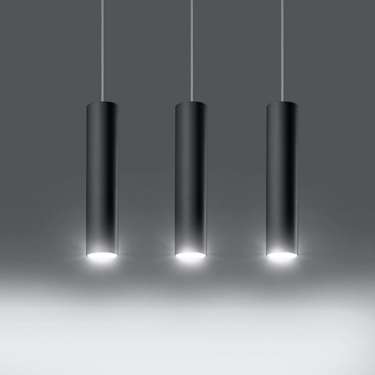 Suspension en acier noir Lagos 3 - Sollux - The Cool Republic