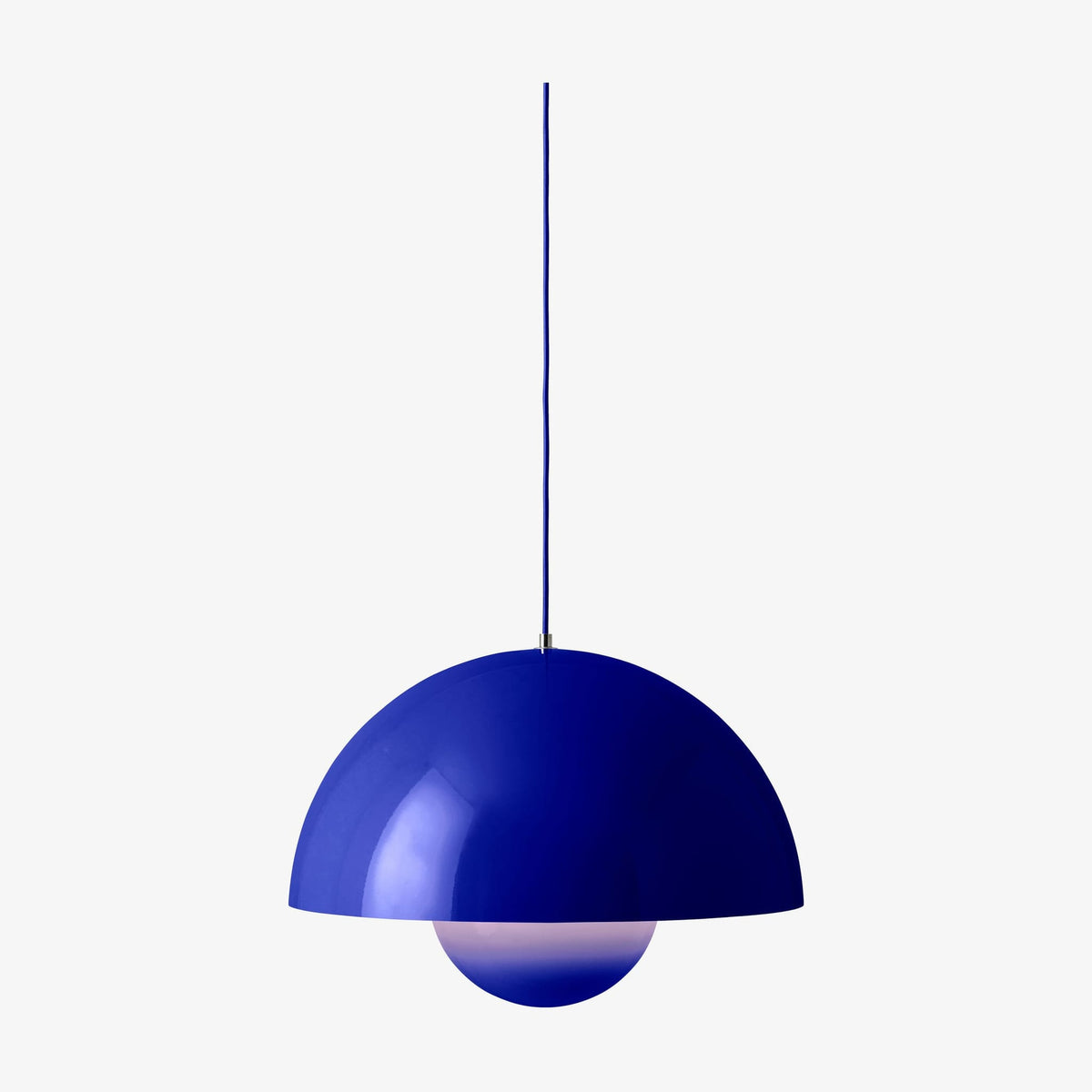 Suspension en acier peint bleu cobalt 50cm Flowerpot VP2 - &tradition — vue 2