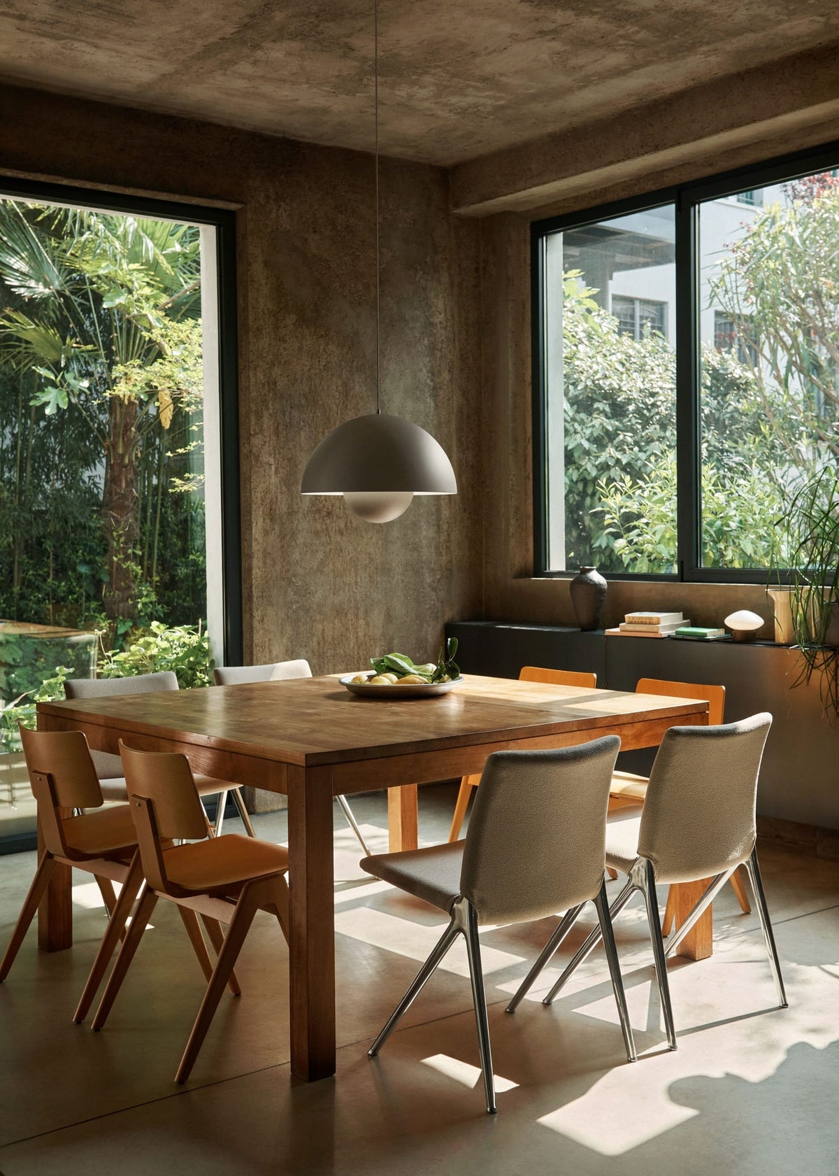 Suspension en acier peint gris clair mate 50cm Flowerpot VP2 - &tradition - The Cool Republic