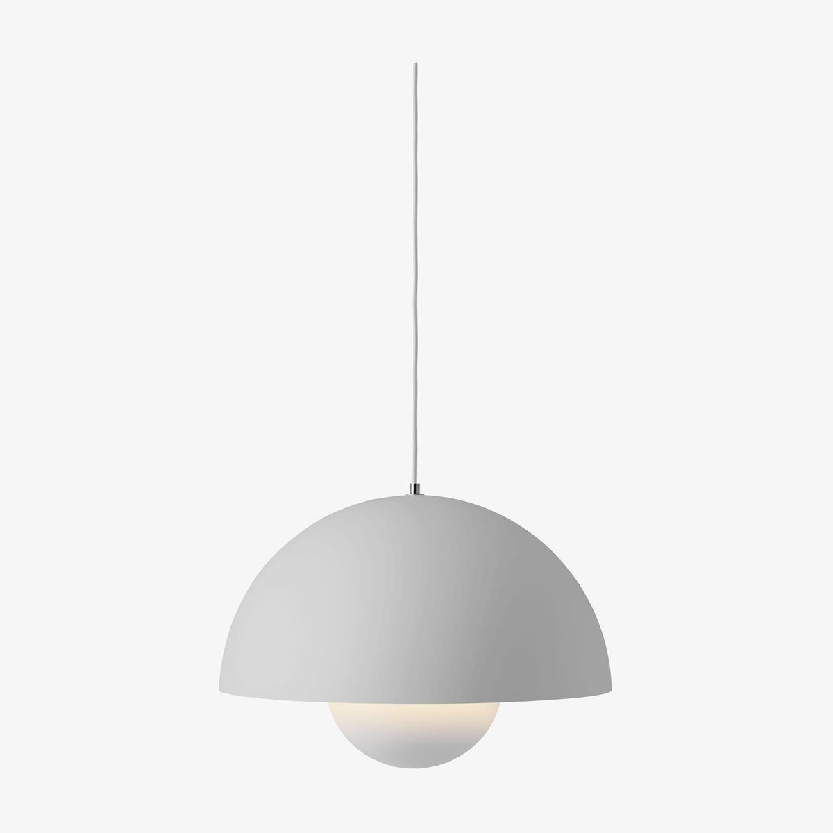 Suspension en acier peint gris clair mate 50cm Flowerpot VP2 - &tradition — vue 3