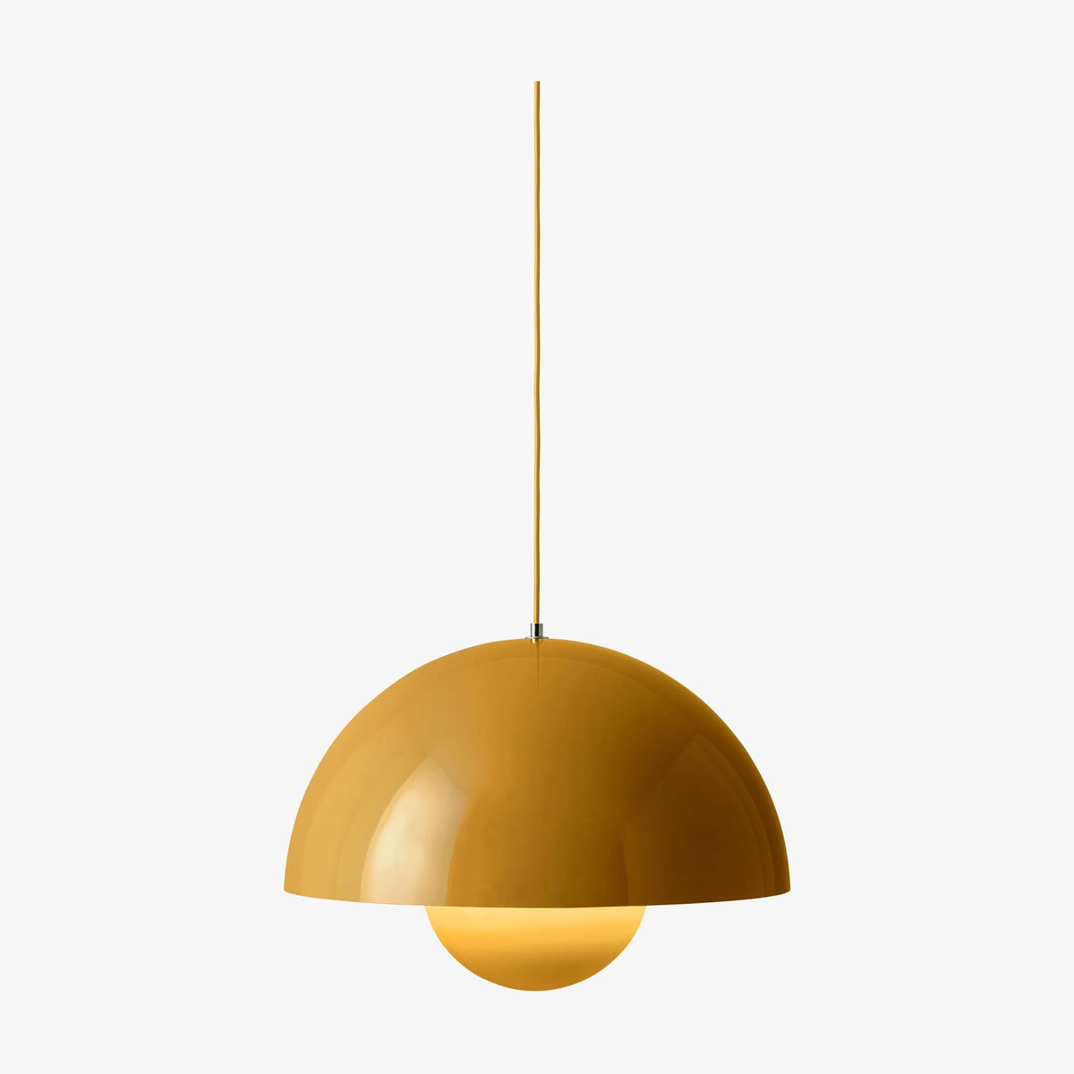 Suspension en acier peint jaune moutarde 50cm Flowerpot VP2 - &tradition — vue 2