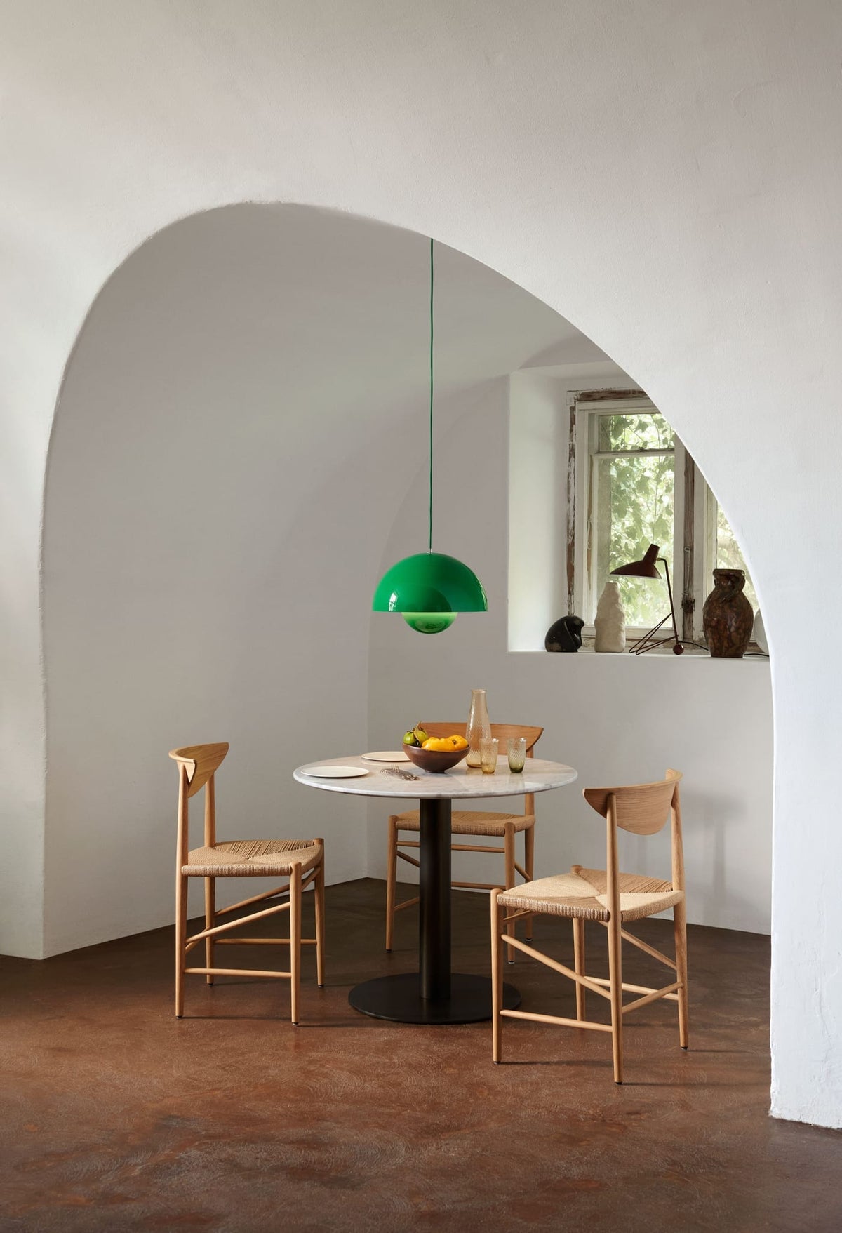 Suspension en acier peint vert 50cm Flowerpot VP2 - &tradition - The Cool Republic