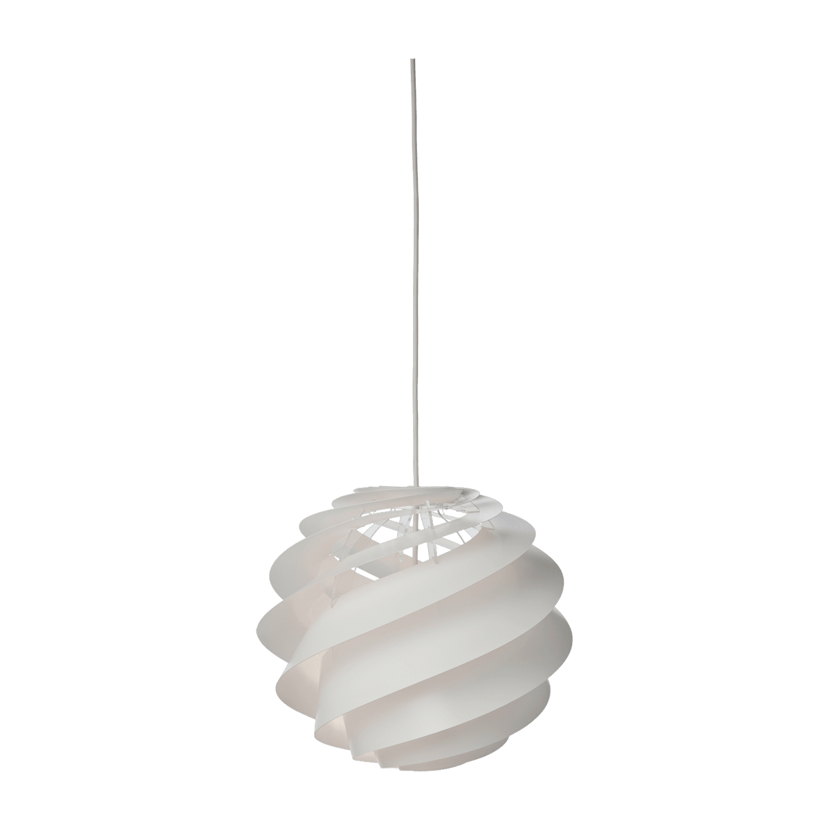 Suspension en acrylique blanche 32 x 30 cm Swirl 3 - Le klint - The Cool Republic