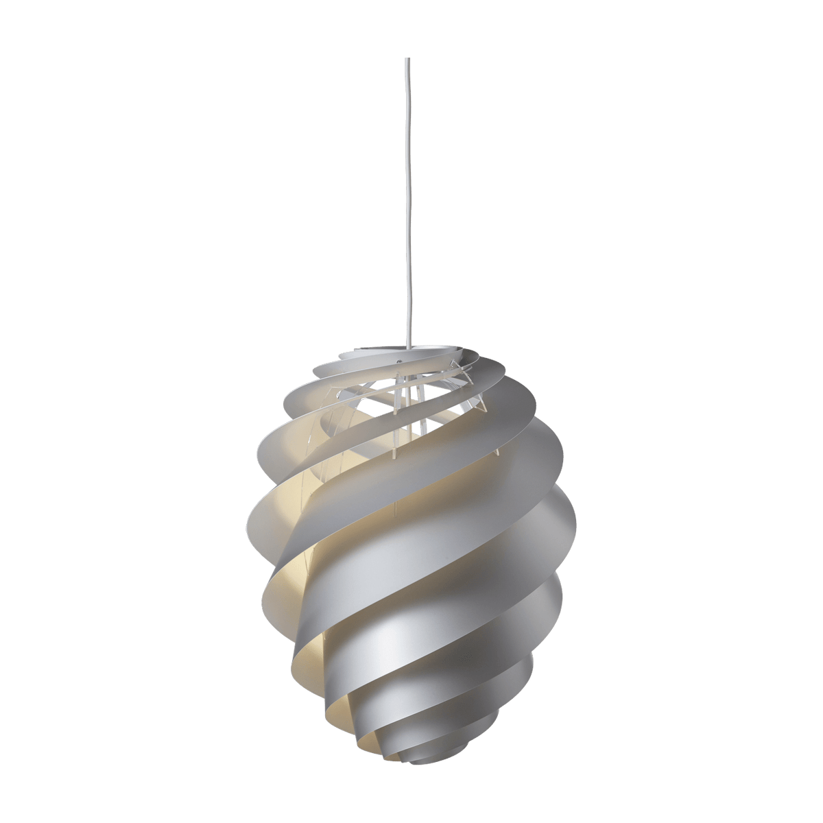 Suspension en acrylique blanche 36 x 45 cm Swirl 2 - Le klint - The Cool Republic