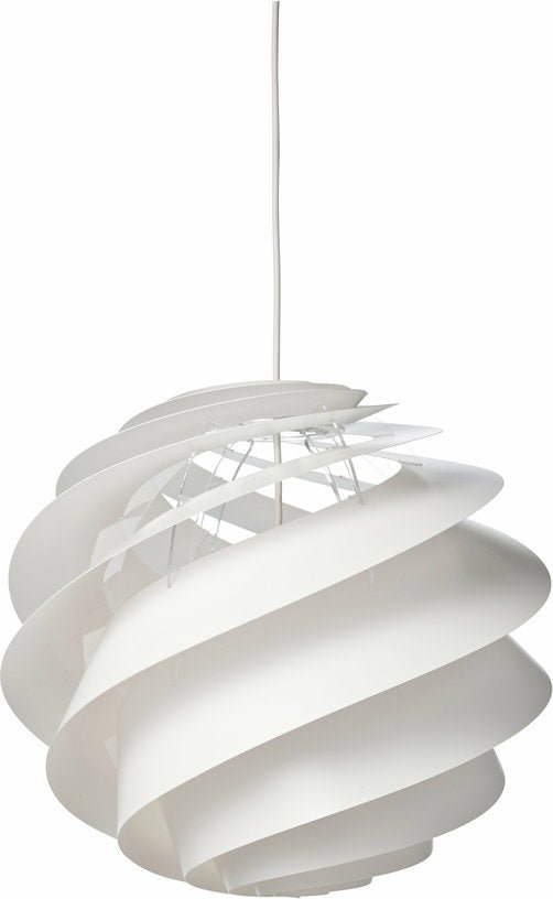 Suspension en acrylique blanche 40 x 35 cm Swirl 3 - Le klint - The Cool Republic