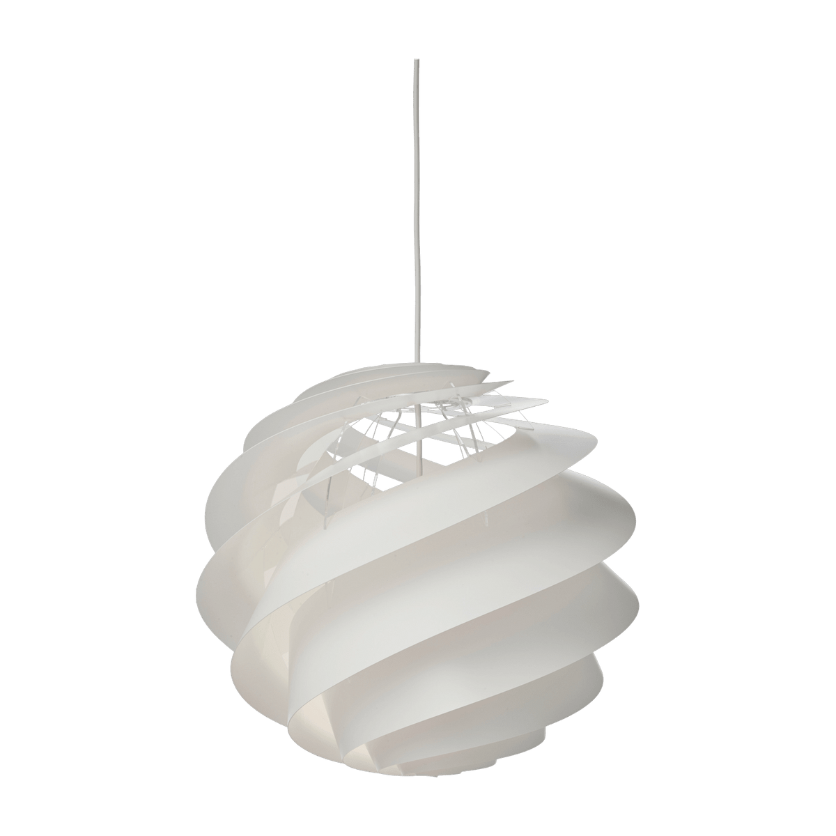 Suspension en acrylique blanche 40 x 35 cm Swirl 3 - Le klint - The Cool Republic