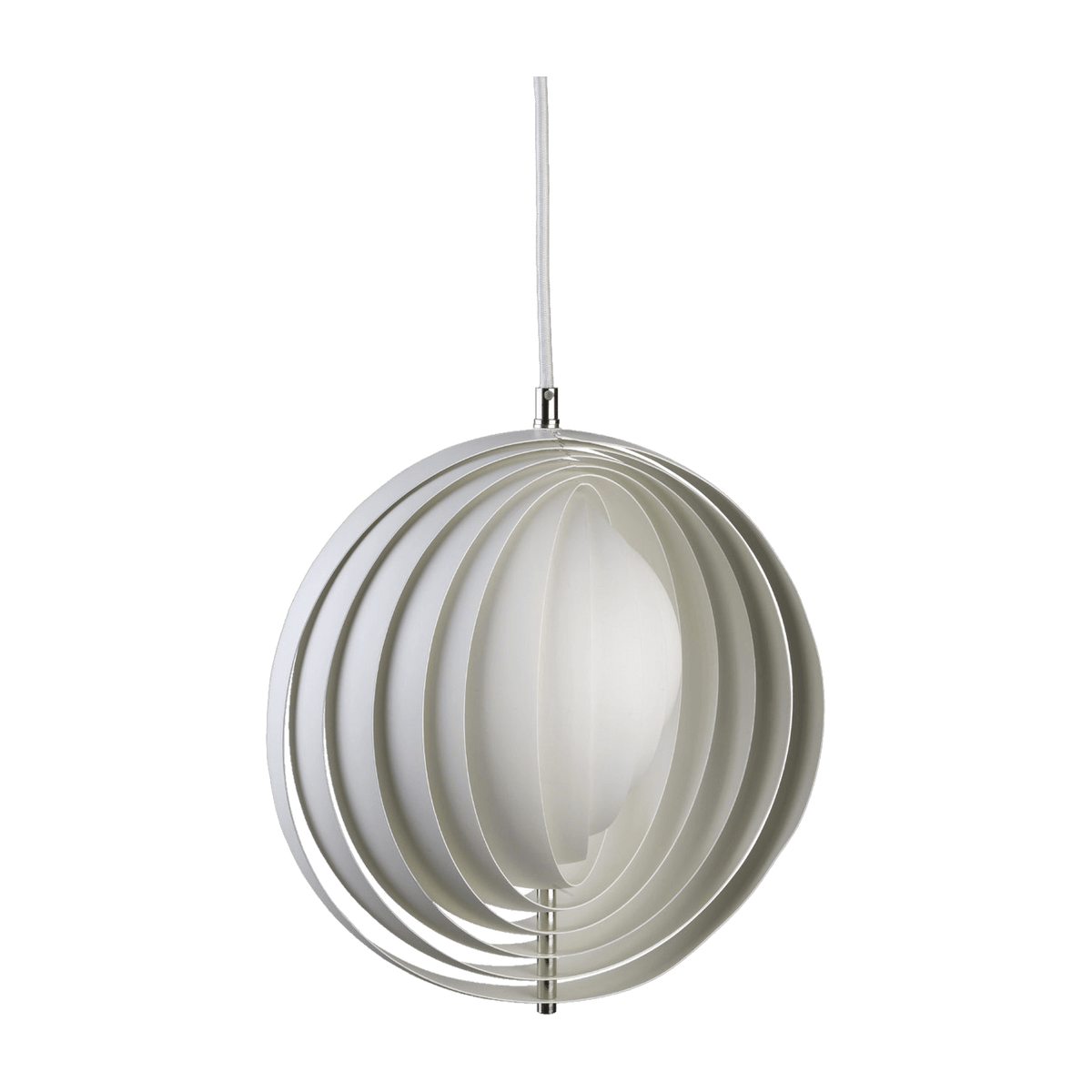 Suspension en acrylique et métal blanc 34cm Opale - Verpan - The Cool Republic