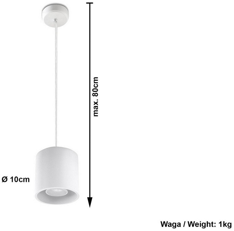 Suspension en aluminium blanc Orbis - Sollux - The Cool Republic