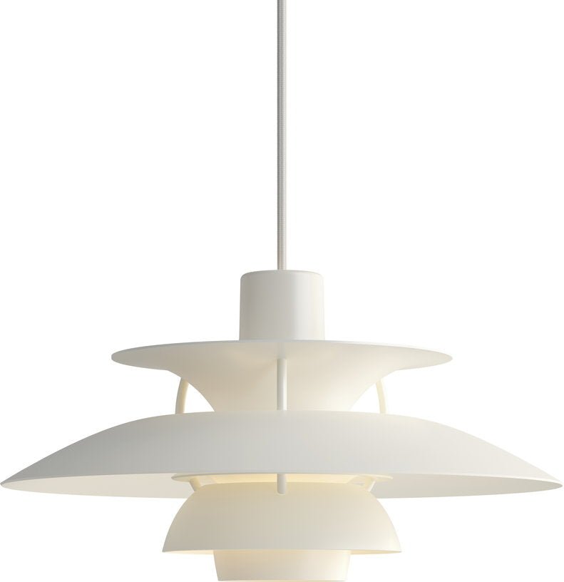 Suspension en aluminium blanc PH5 Mini - Louis Poulsen - The Cool Republic