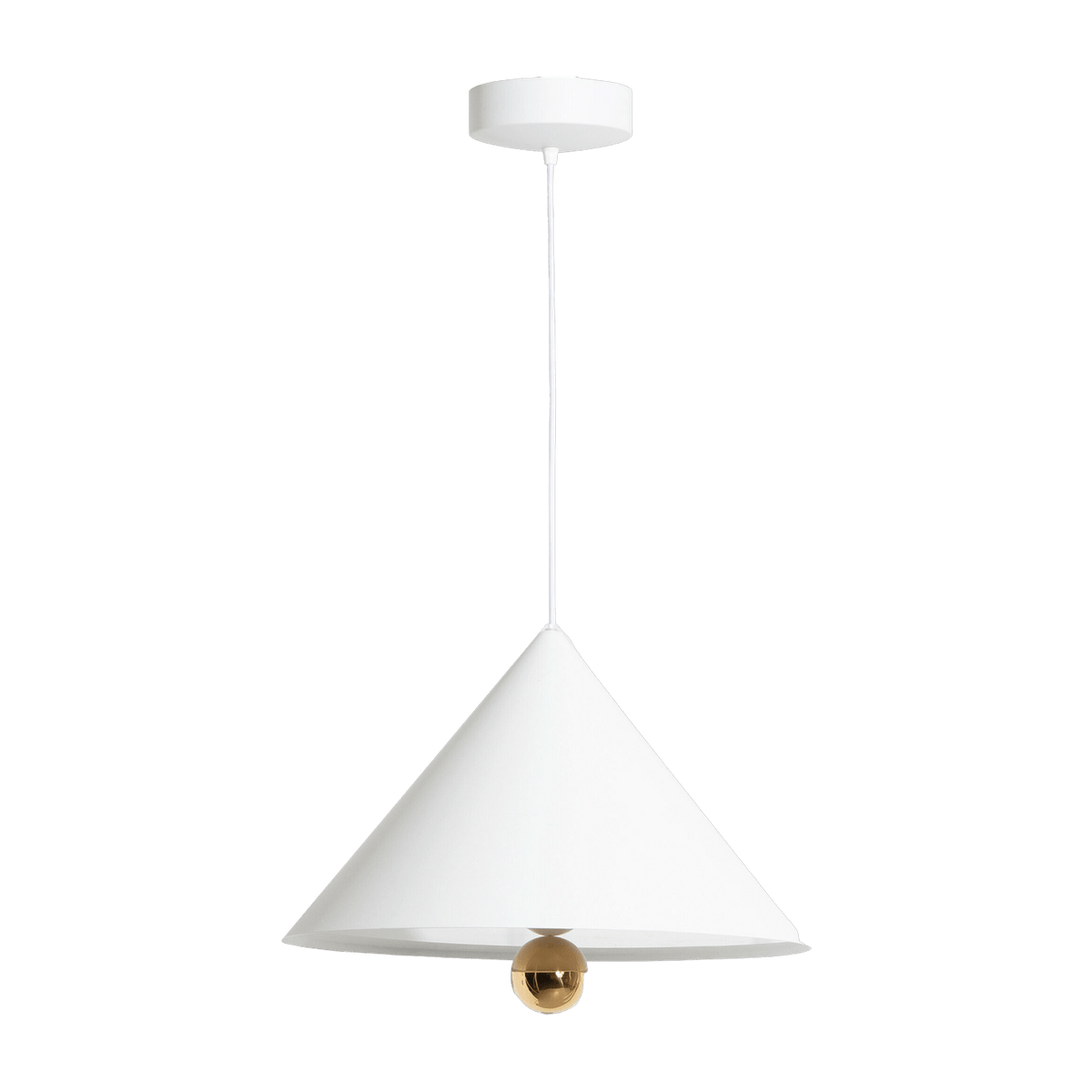 Suspension en aluminium blanche 50 cm Cherry - Petite Friture - The Cool Republic