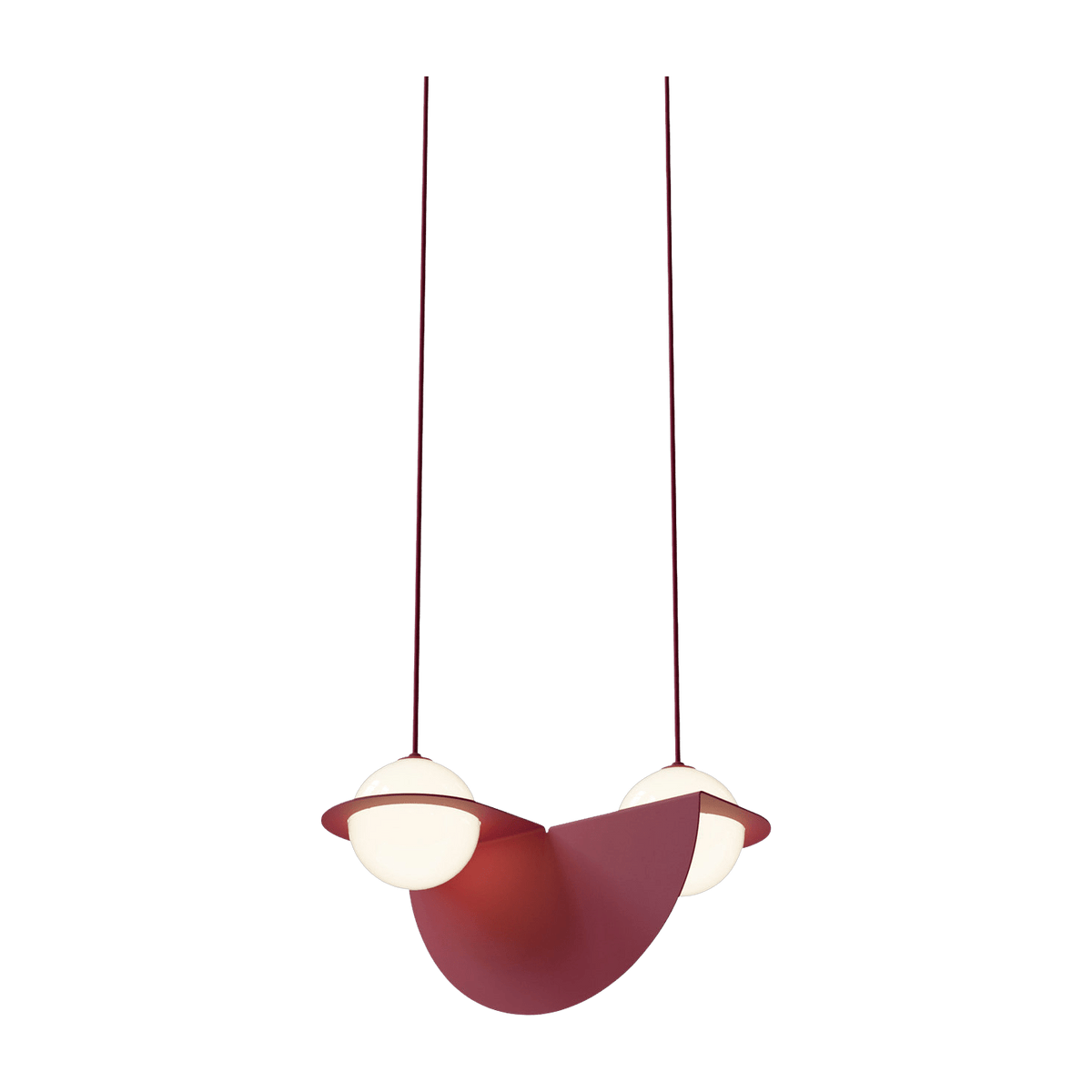 Suspension en aluminium bordeaux Laurent n°1 - Lambert & Fils - The Cool Republic