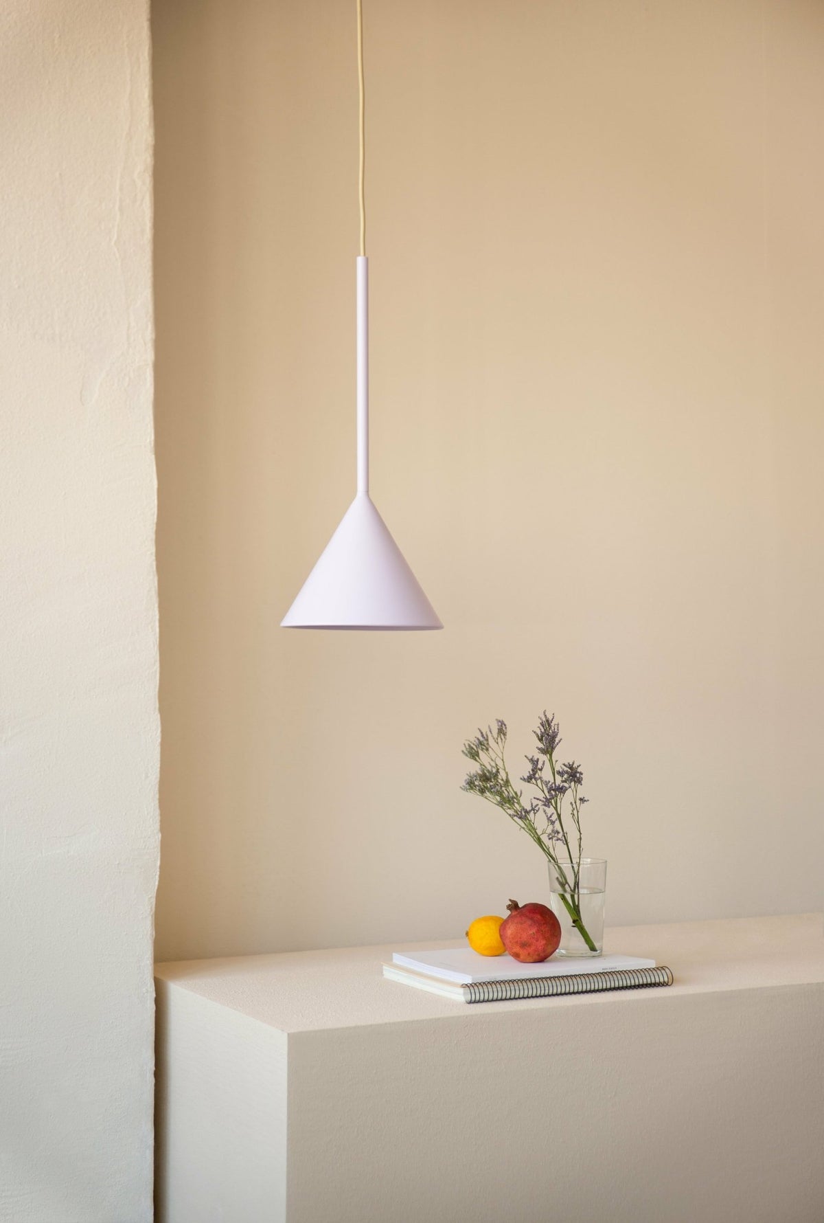 Figura Cone lilac aluminum suspension - Schneid Studio - The Cool Republic