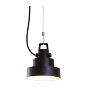 Suspension en aluminium noir 16 cm Plaff On - Marset - The Cool Republic