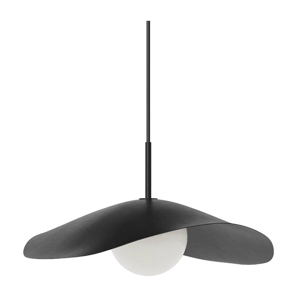 Suspension en aluminium noir 40 cm Fuji - NORR11 - The Cool Republic